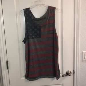 American flag tank top